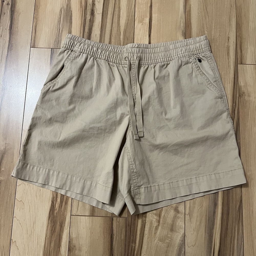 LL Bean Womens Shorts Sz 6 Lakewashed Dock Mid Rise Favorite Fit Elastic Waist